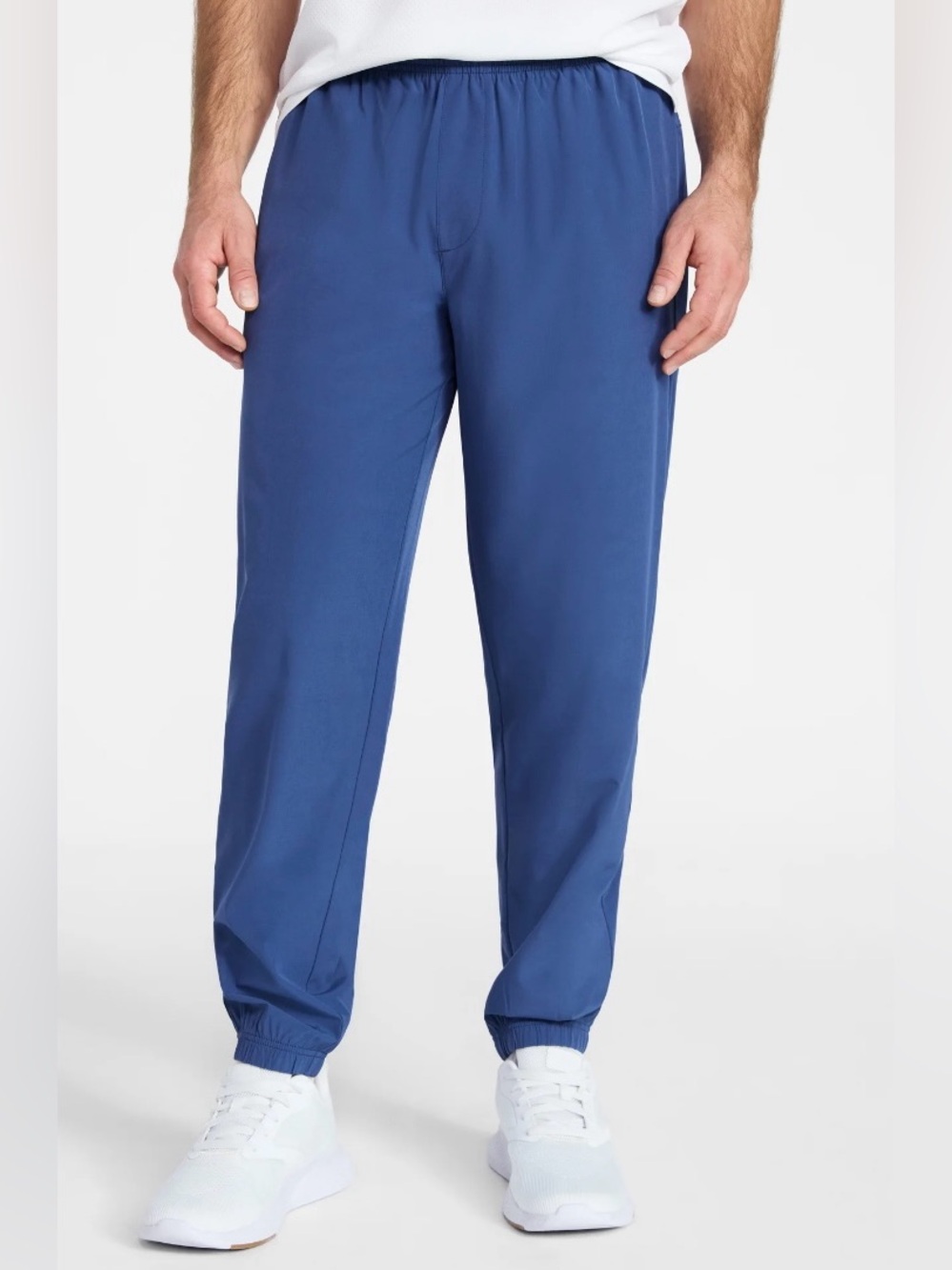 NWT Athletic Works Blue Elastic-Waist Joggers with pockets
